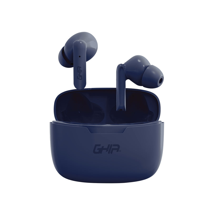 Audifonos Inalambricos Bluetooth Ghia Tws-2 Color Azul