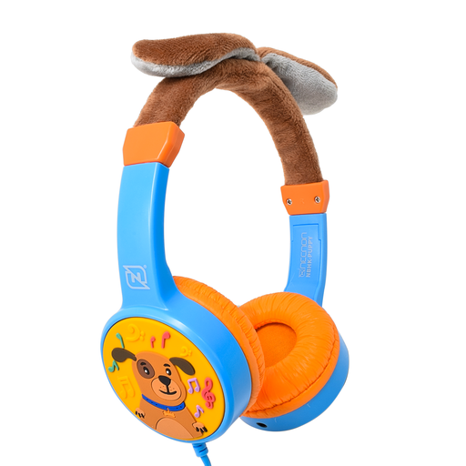 Audifonos Necnon Alambricos Kids 3.5 Mml Puppy Azul Nbakpu0395