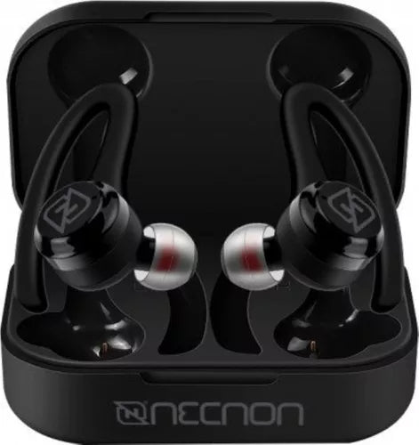 Audifonos Necnon Bluetooth Indicador Led Negro Ntws-Sport (Nbabns01as)