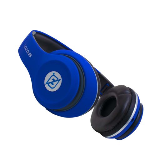 Audifonos Necnon Bluetooth Nbh-01 Man Lib Rubberized Azul Ncab0103rz