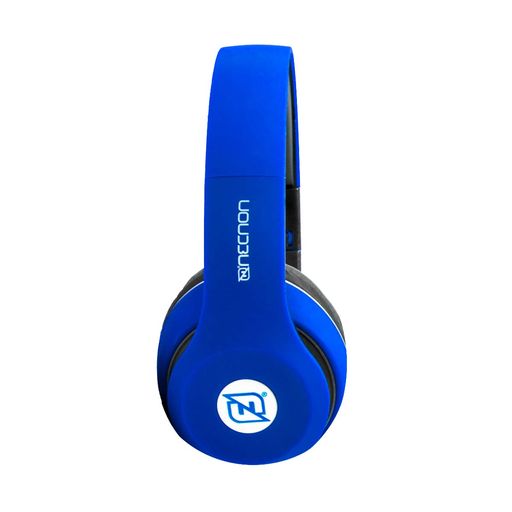 Audifonos Necnon Bluetooth Nbh-01 Man Lib Rubberized Azul Ncab0103rz