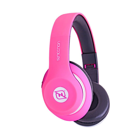 Audifonos Necnon Bluetooth Nbh-01 Man Lib Rubberized Rosa Ncab0104rz