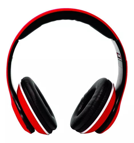 Audifonos Necnon Bluetooth Nbh-01 Manos Libres Rubberized Rojo Ncab0102rz