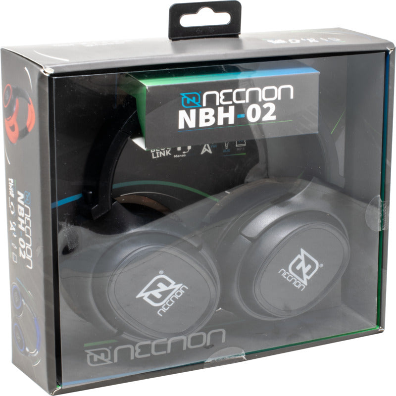 Audifonos Necnon Bluetooth Nbh-02 Manos Libres Type C Negro Nbab0201tc