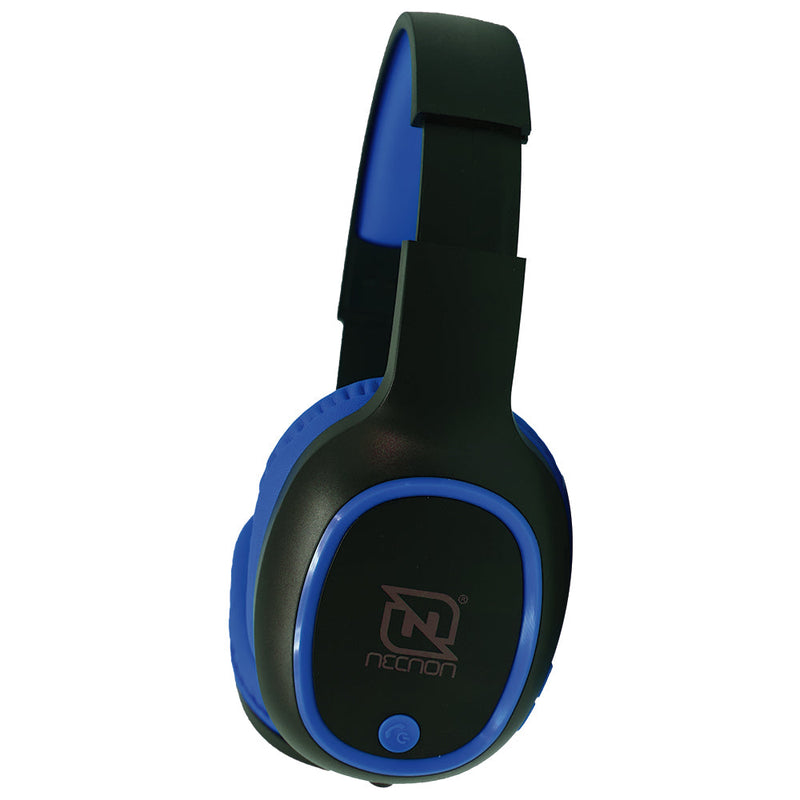 Audifonos Necnon Bluetooth Nbh-04 Manos Libres Negro Con Azul Nbab042300
