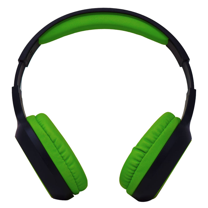 Audifonos Necnon Bluetooth Nbh-04 Manos Libres Negro Con Verde Nbab042600