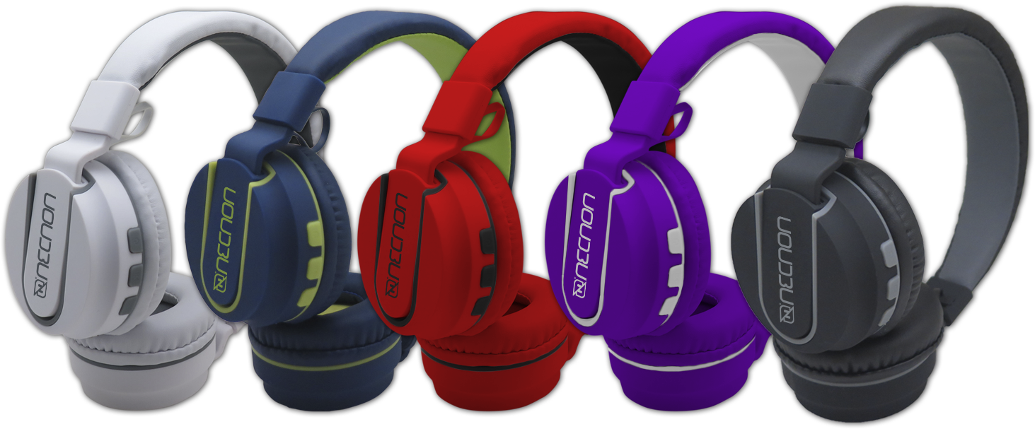 Audifonos Necnon Bluetooth Nbh-05 Manos Libres Rojo Ncab050200