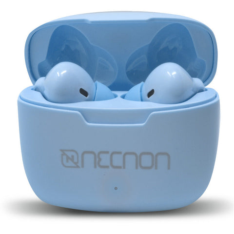 Audifonos Necnon Bt 5.0 Wifi Indicador De Carga Led Azul(Nbab030300)
