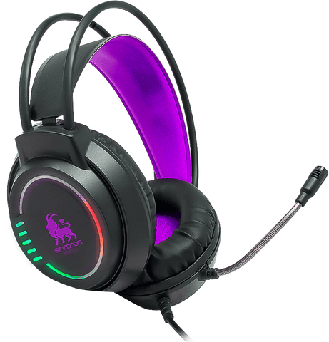 Audifonos Necnon Gaming Con Microfono Nbhg Kimera Negro Con Azul Ncagki03fl