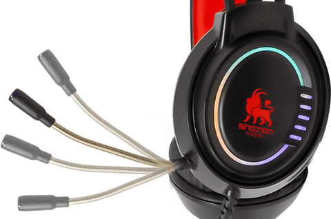 Audifonos Necnon Gaming Con Microfono Nbhg Kimera Negro Con Azul Ncagki03fl