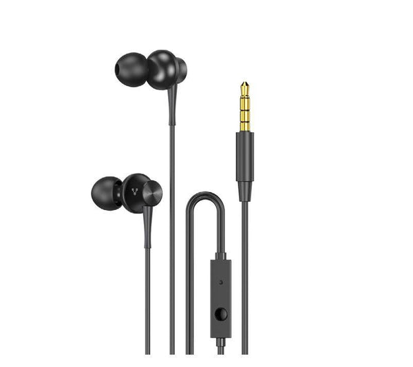 Audifonos Vorago 3.5Mm Negro Manos Libres Set De Almohadillas Ep-104