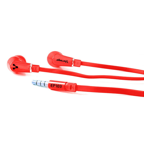 Audifonos Vorago Ep-103 Rojo 3.5mm