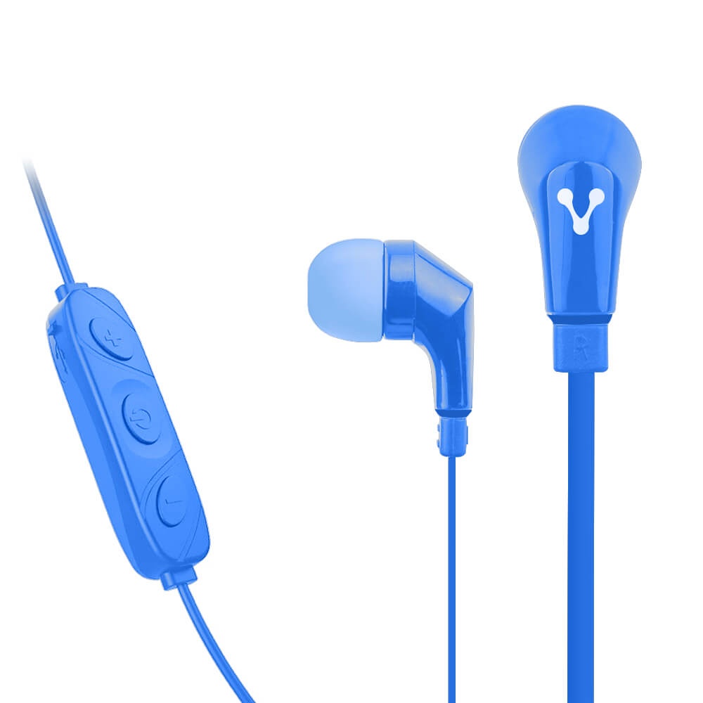 Audífonos Vorago Epb-103 Bluetooth Manos Libres Con Volumen, Azul Epb-103-Bl
