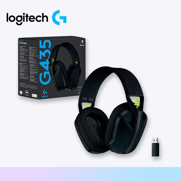 Diadema Logitech G435 Lightspeed Bt Usb 18H Pc Mc Ps (981-001049)