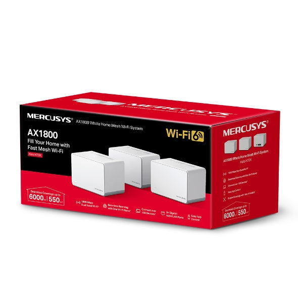 Ax1800 Whole Home Mesh Wifi 6 System, Halo H70x (3-Pack)