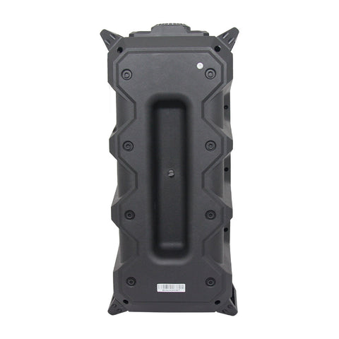 Bafle amplificado ghia doble bocina 6.5 pulg recargable, bt, usb, microsd, mic, cont.r., luz led