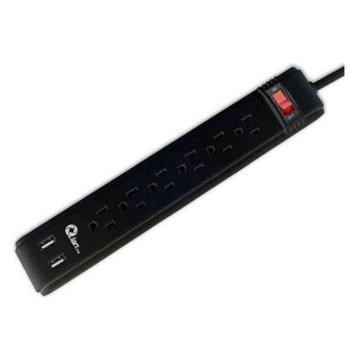 Barra De Multi Contactos Qian Pinyao En260 6 Contactos2 Puertos Usb