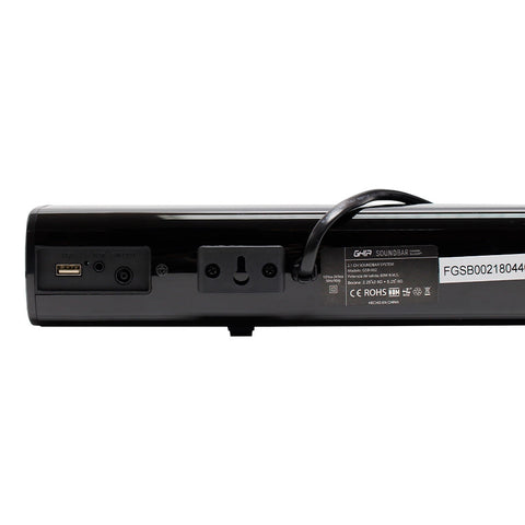 Barra De Sonido Ghia 2.1 Canales, Bluetooth, Usb, Aux, 76w Rms