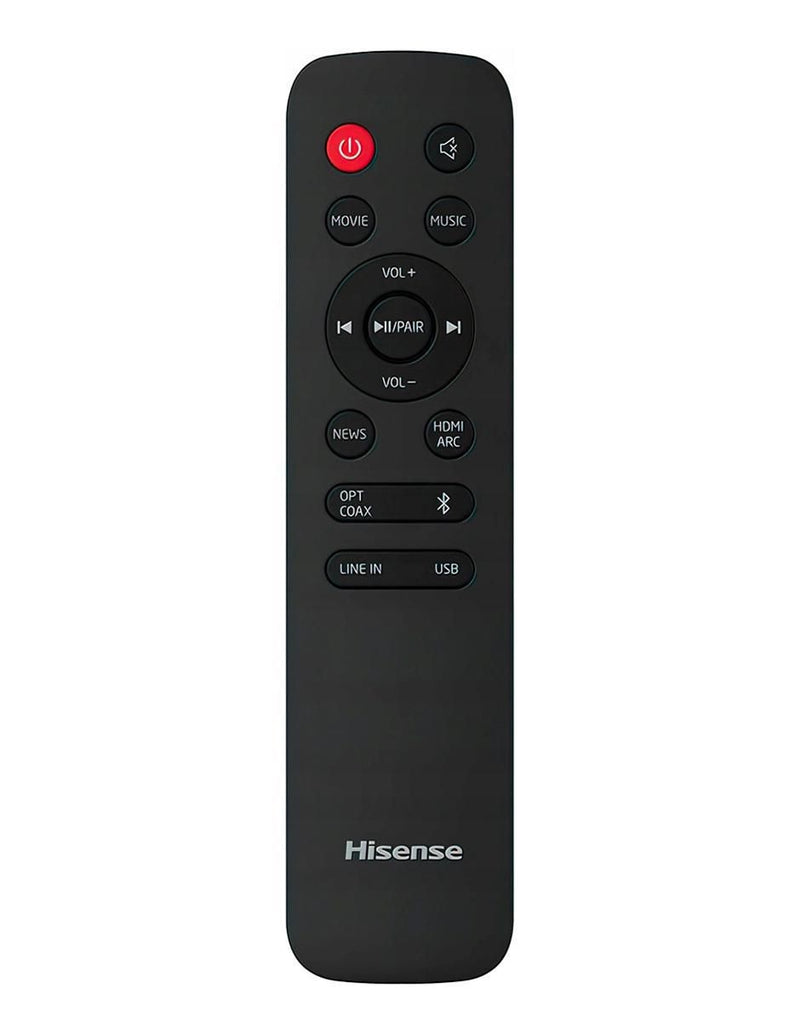 Barra De Sonido Hisense Hs205 2.0 Ch 60w Bt Hdmi Arc