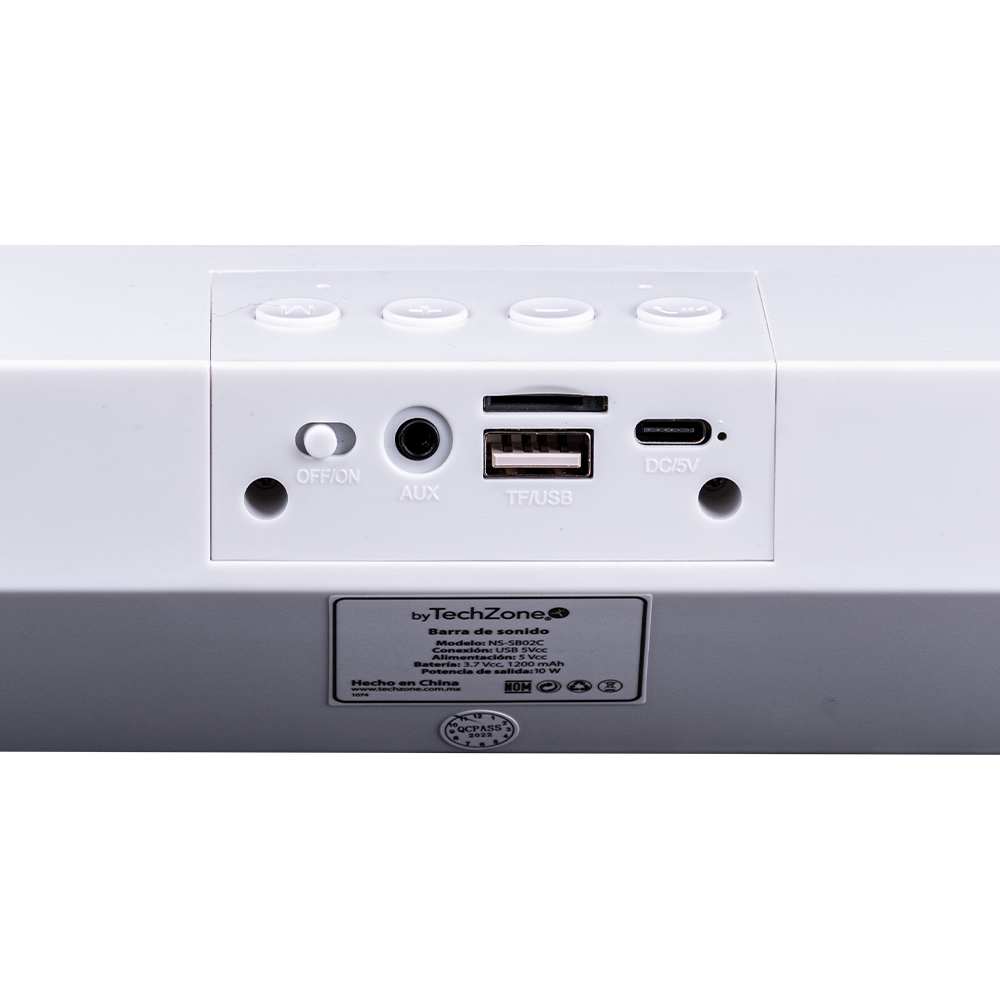 Barra De Sonido Inalambrica Nasa By Techzone Ns-Sb02c Blanca