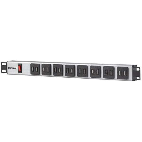 Barra Pdu Intellinet 16 Cont Usb A 1u Rack, Gab 110v, 15a 164603