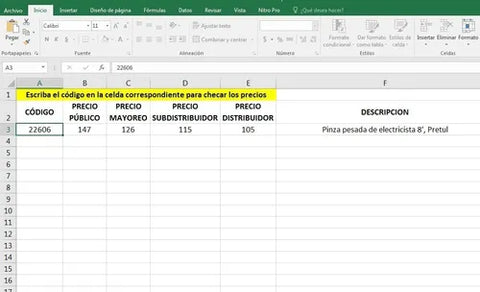 Base De Datos Del Catalogo Truper Vigente 2020 1/2 En Excel