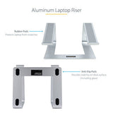 Base de escritorio para laptop, soporta 5kg, de aluminio, color plata, base riser elevador ergonómico para laptop, para macbook air/pro, dell xps, lenovo - startech.com mod. Laptop-stand-silver