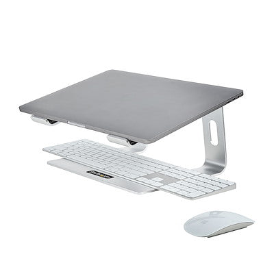 Base de escritorio para laptop, soporta 5kg, de aluminio, color plata, base riser elevador ergonómico para laptop, para macbook air/pro, dell xps, lenovo - startech.com mod. Laptop-stand-silver