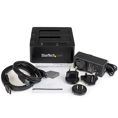Base Docking Station Usb 3.0 Con Uasp De 2 Bahias Para Disco Duro O Ssd Sata Iii De 2.5 O 3.5 Pulgadas - Intercambio En Caliente - Startech.Com Modelo Sdock2u33
