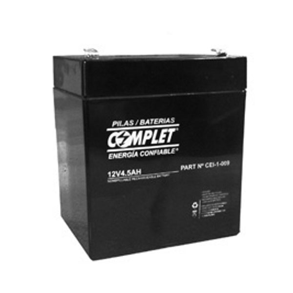 Bateria complet 12v 4.5 ah de reemplazo libre de mant. (cei-1-009)