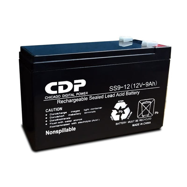 Bateria De Reemplazo Marca Cdp Mod Slb12-9 Ah Plomo Acido Libre De Mantenimiento