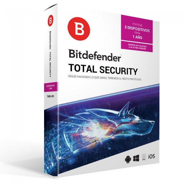 Bitdefender Total Security Md 1yr 3usr (Tmbd-409)