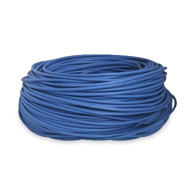 Bobina brobotix cat5e utp cca 100 Metros, color azul, para interiores.
