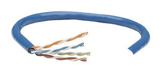 Bobina Intellinet Cat5e Utp Cca Solida Color Azul 24awg 305m 362344