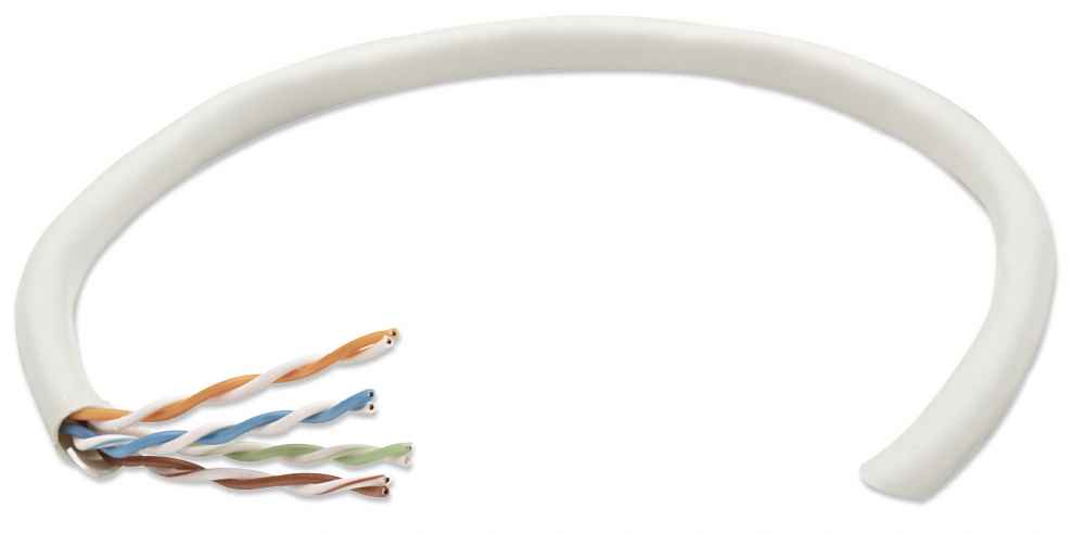 Bobina Intellinet Cat5e Utp Cca Solida Color Gris 24awg 305 Metros 362320