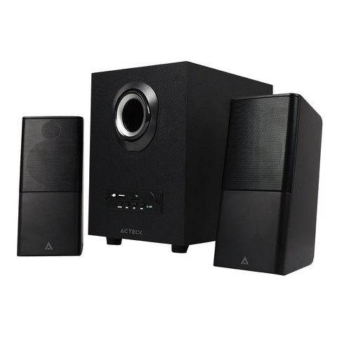 Bocina Acteck 2.1 Bluetooth Negro Control De Volumen Ac-922067