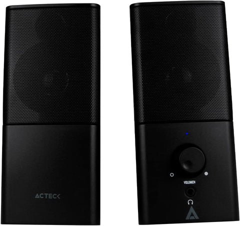 Bocina Acteck Sub 2.0 Usb, Auxiliar 3.5 Negra Ac-922043, Impulse As440