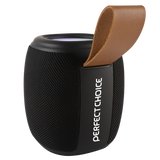 Bocina Bluethooth Portátil Rgb Novel Drum Perfect Choice Negra
