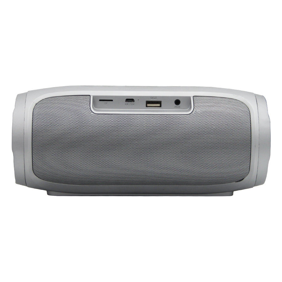 Bocina Bluetooth Bx400g Ghia Gris, 8w X2 Rms Aux, Micro Sd Card, Usb