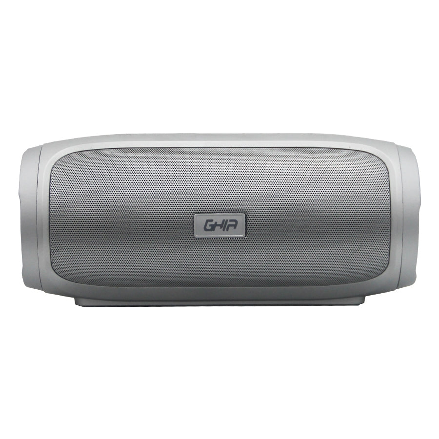 Bocina Bluetooth Bx400g Ghia Gris, 8w X2 Rms Aux, Micro Sd Card, Usb
