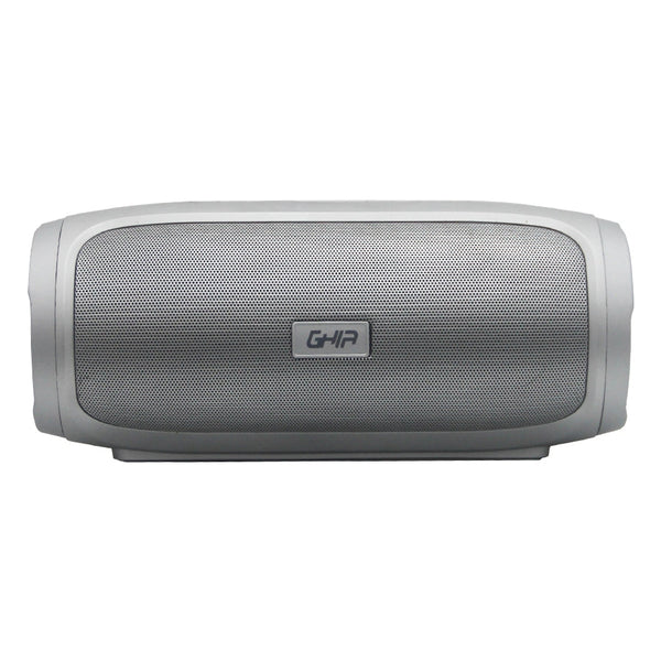 Bocina Bluetooth Bx400g Ghia Gris, 8w X2 Rms Aux, Micro Sd Card, Usb