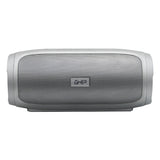 Bocina Bluetooth Bx400g Ghia Gris, 8w X2 Rms Aux, Micro Sd Card, Usb