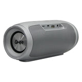 Bocina Bluetooth Bx400g Ghia Gris, 8w X2 Rms Aux, Micro Sd Card, Usb