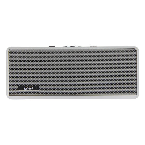 Bocina Bluetooth Bx500g Ghia Gris, 5w X2, Tws //Aux, Radio Fm, Micro Sd Card, Usb