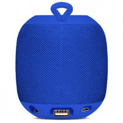 Bocina Brobotix Bluetooth Puerto Usb Y Micro Sd, Radio Fm, Redonda Color Azul