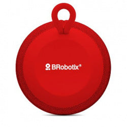 Bocina Brobotix Bluetooth Puerto Usb Y Micro Sd, Radio Fm, Redonda Color Rojo