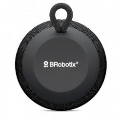 Bocina Brobotix Bluetooth Puerto Usb Y Micro Sd, Radio Fm, Redonda Color Negro