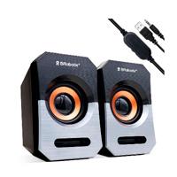 Bocina Brobotix Multimedia Negra Con Plata Audio 3.5mm Alimentacion Usb