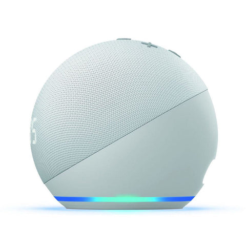 Bocina Echo Dot (4ta Generación) con Alexa y Reloj Digital Blanco