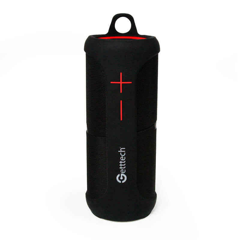 Bocina Getttech Gbh-31505r Soundcup Tws 2en1 Bt4 Ipx7, 3.5mm, Negro Con Rojo